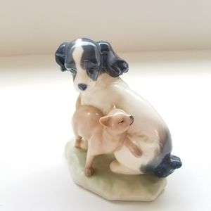 Lladro NAO Handmaid Vintage 1987 Dog&Cat  Harmony